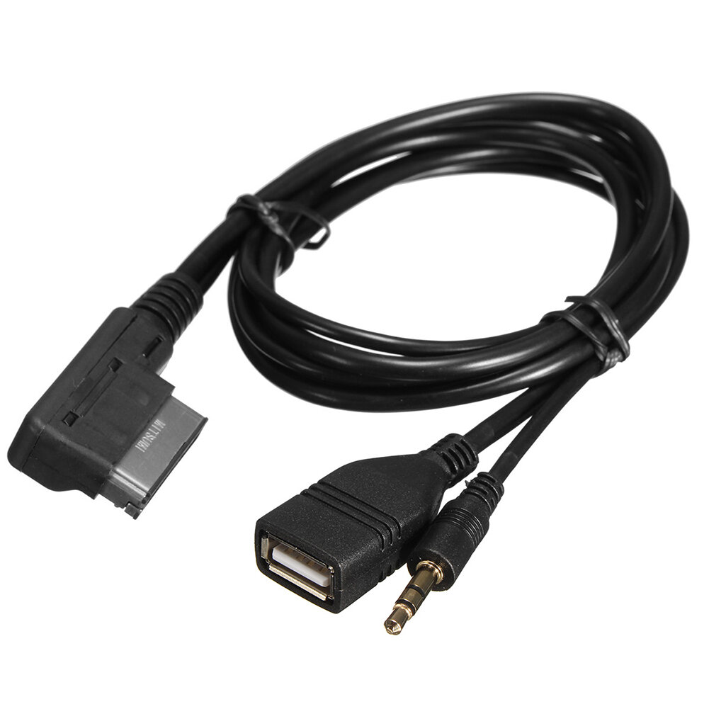 Music MDI AMI MMI Интерфейс USB Зарядное устройство AUX Кабель Совместимо с Audi A6L A8L Q7 A3 A4L A5 A1 Автомобильная аудиосистема