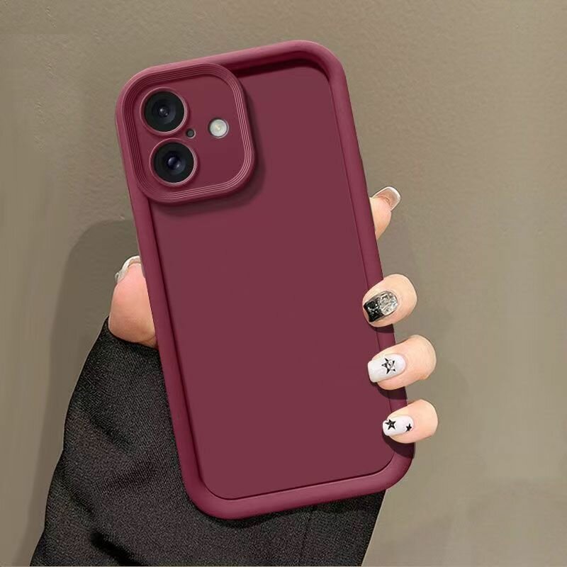 Чехол для смартфона матовый ТПУ бордовый