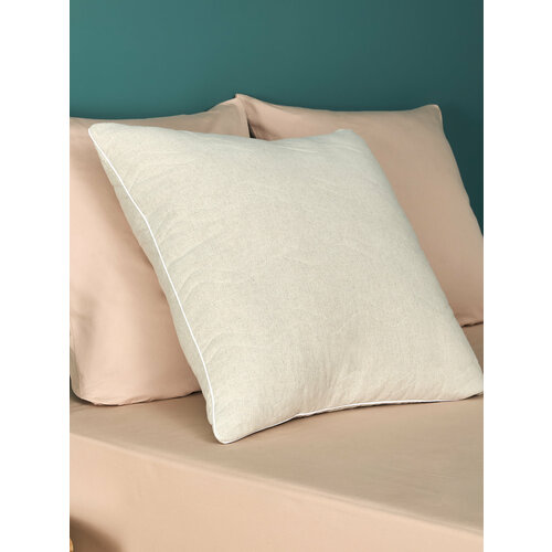 фото Cozy home подушка для сна "cozy linen" (70х70) лен/хлопок, наполнитель лён