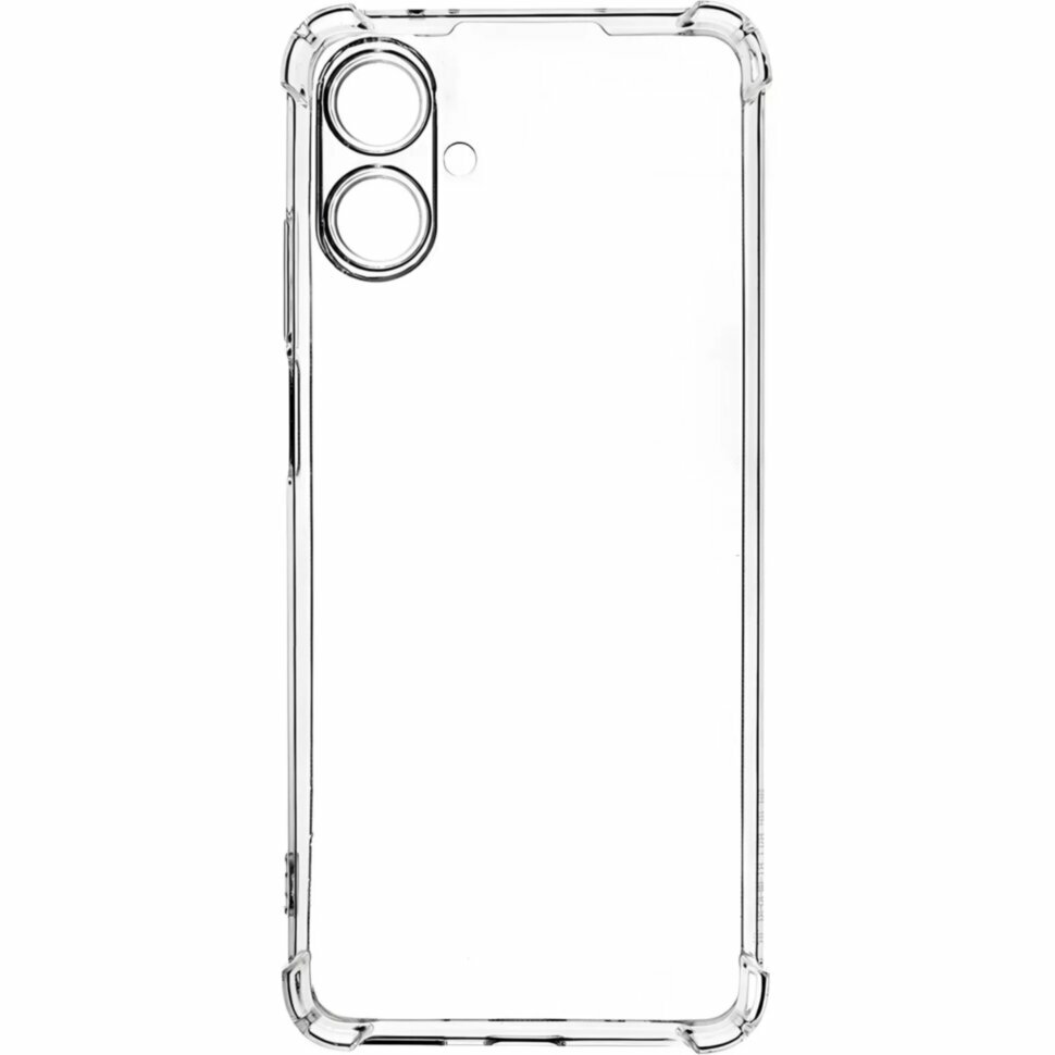 Чехол накладка PERO силикон для Samsung A07 прозрачный усиленный, 2332727