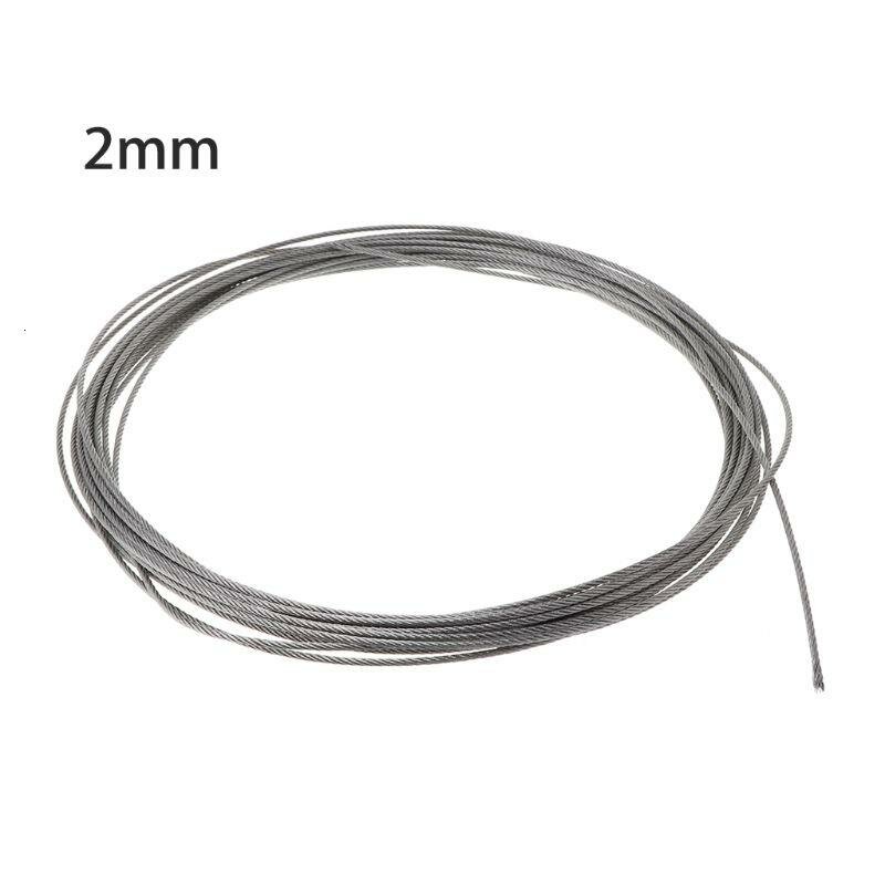 Стальной трос мягкий 10 м, 0.5–3 мм, 2mm