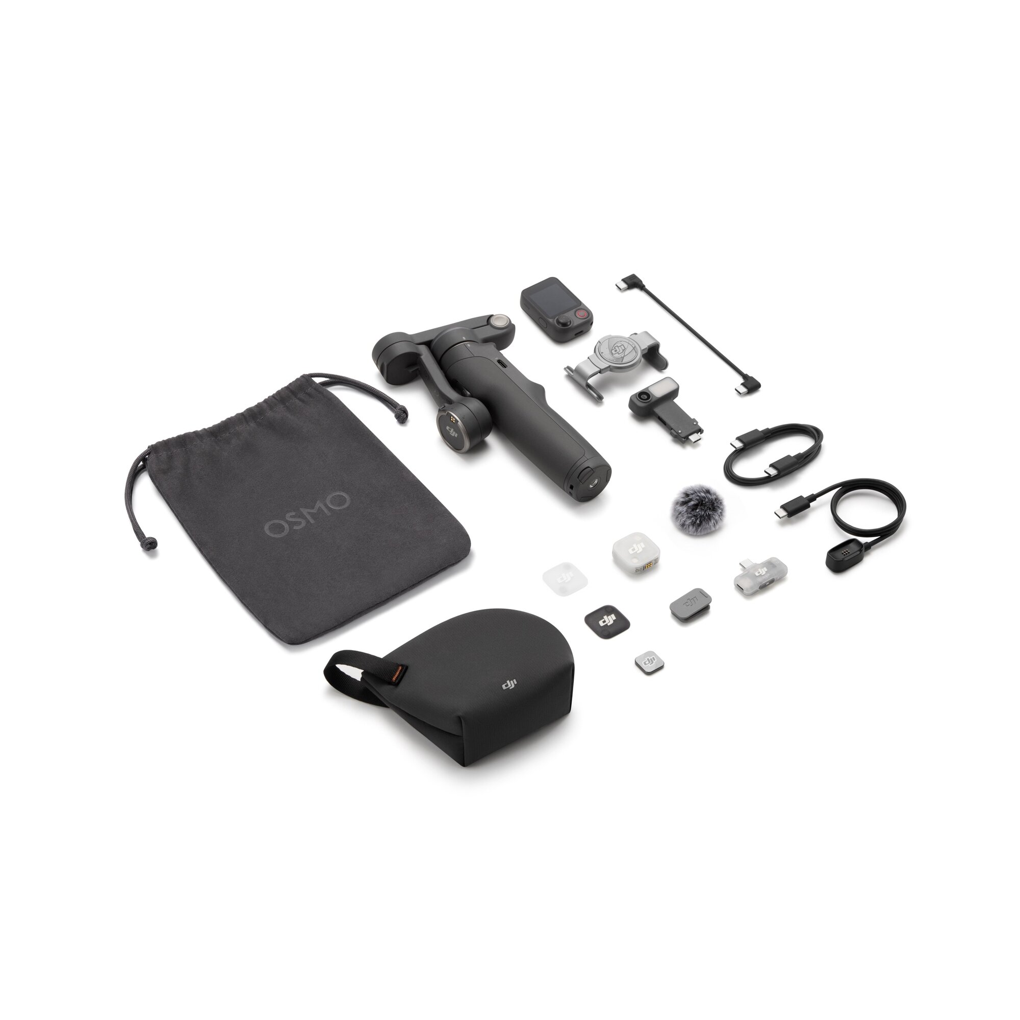 Стабилизатор для смартфона DJI Osmo Mobile 8P Creator Combo, 3-Осевая карданная стабилизация, AI tracking 8.0, серый — фото 5