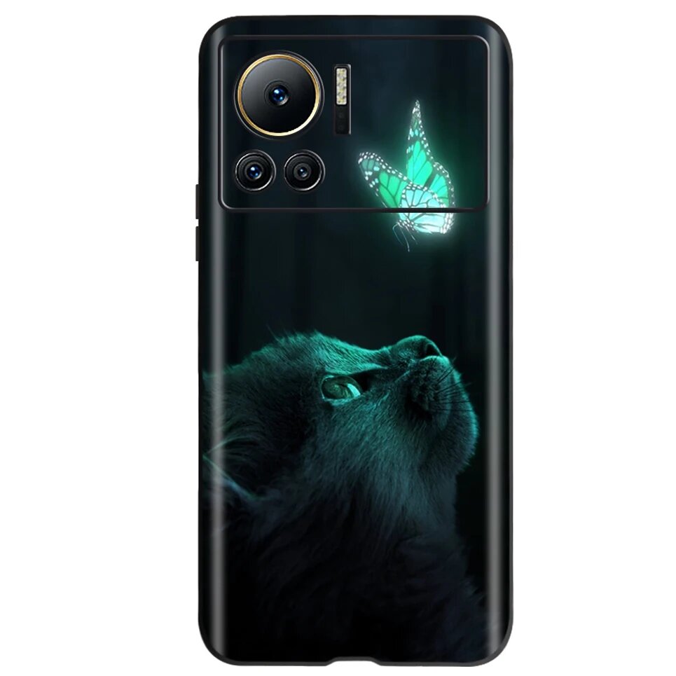 Чехол для Infinix Note 12 VIP, чехол X672 6,7 дюйма, Coque Fundas, роскошный черный чехол для 397
