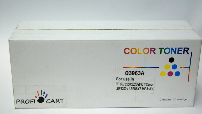 Картридж Q3963A (122A) красный для HP Color LaserJet 2550/ 2820/ 2550/ 2830/ 2840 совместимый (4000 стр.)