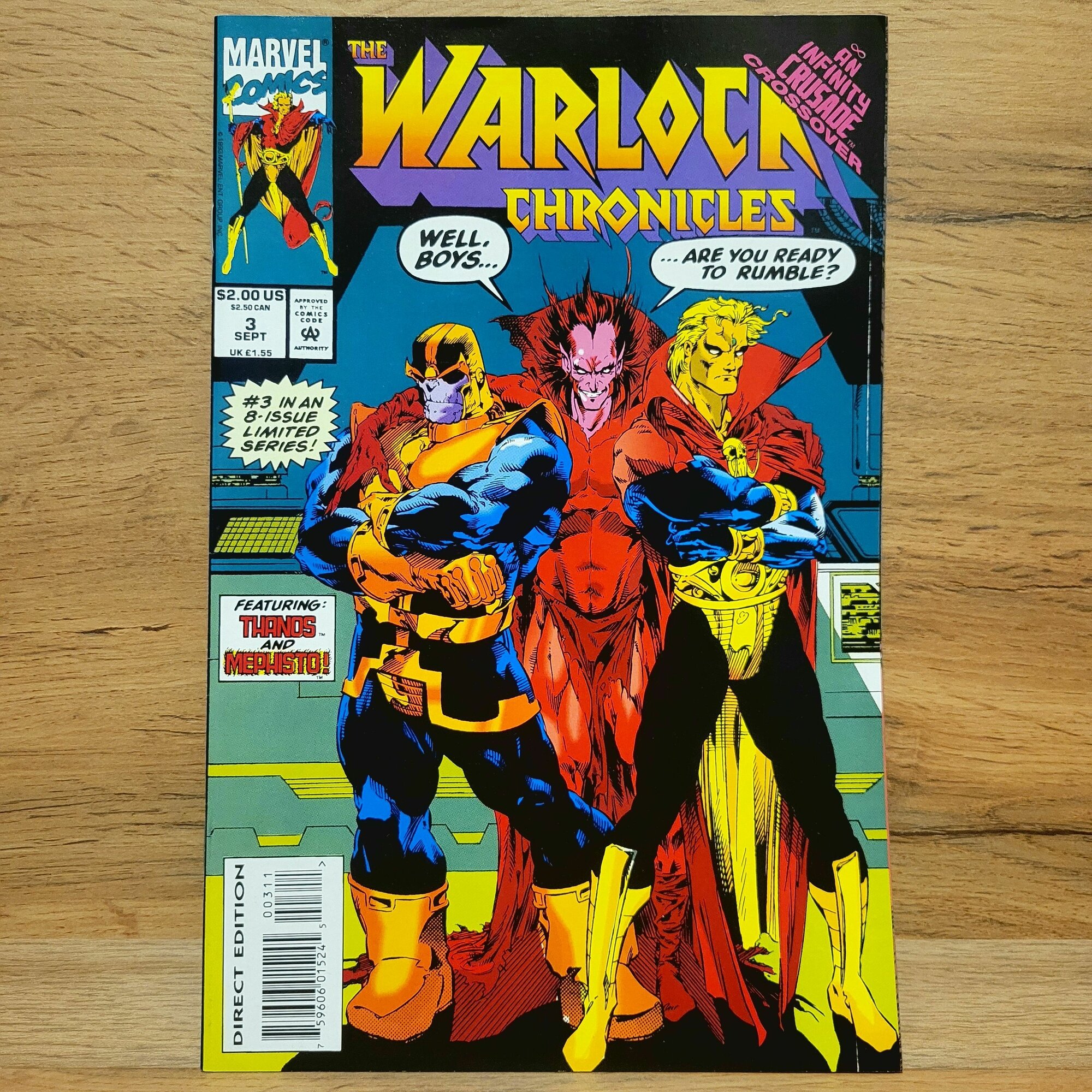 Ретро Комикс Warlock #3. 1993 Год.