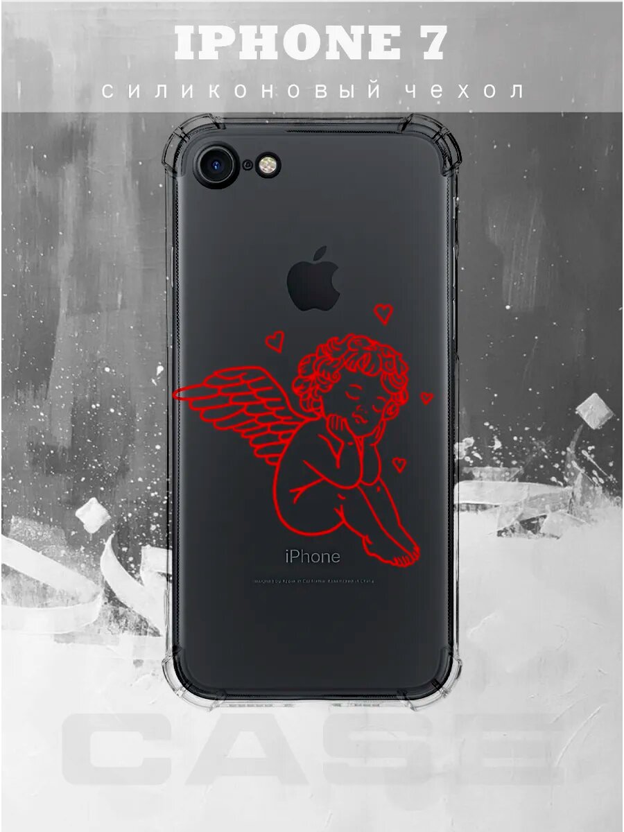 Чехол на IPHONE 7 с принтом девочка Angel