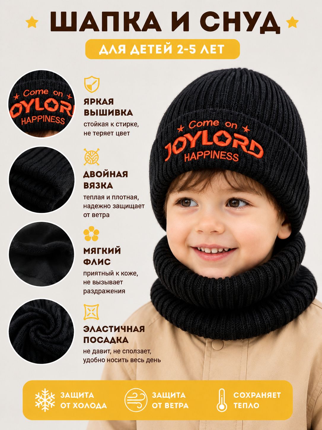Шапка Базовая коллекция для детей