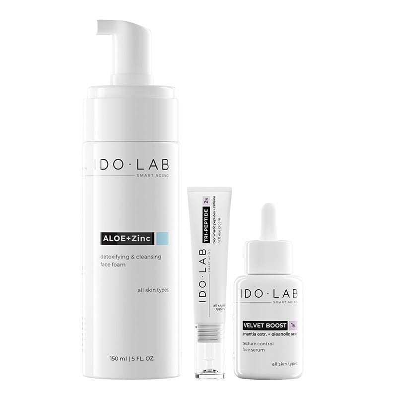 Набор уходовой косметики Ido Lab Brightening Skin набор Пенка для умывания лица 150 мл + Сыворотка 30 мл + Крем для глаз 15 мл