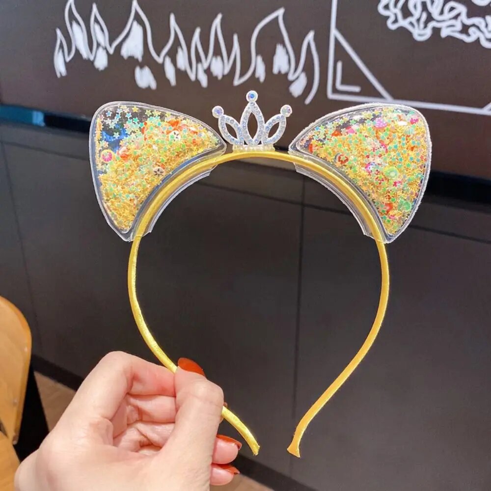 Ободки с ушками кошки Yellow-Crown