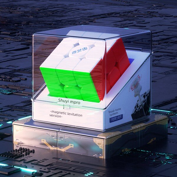 Qiyi Mpro Магнитный Левитационный 3x3 Скоростной Куб для Соревнований, Гладкая Магнитная Механика, Стандартный Размер