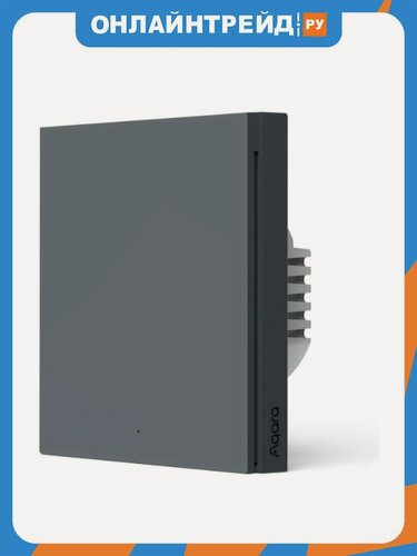 Изображение товара Умный выключатель Aqara WS-EUK03 graphite (1 клавиша, с нейтралью)