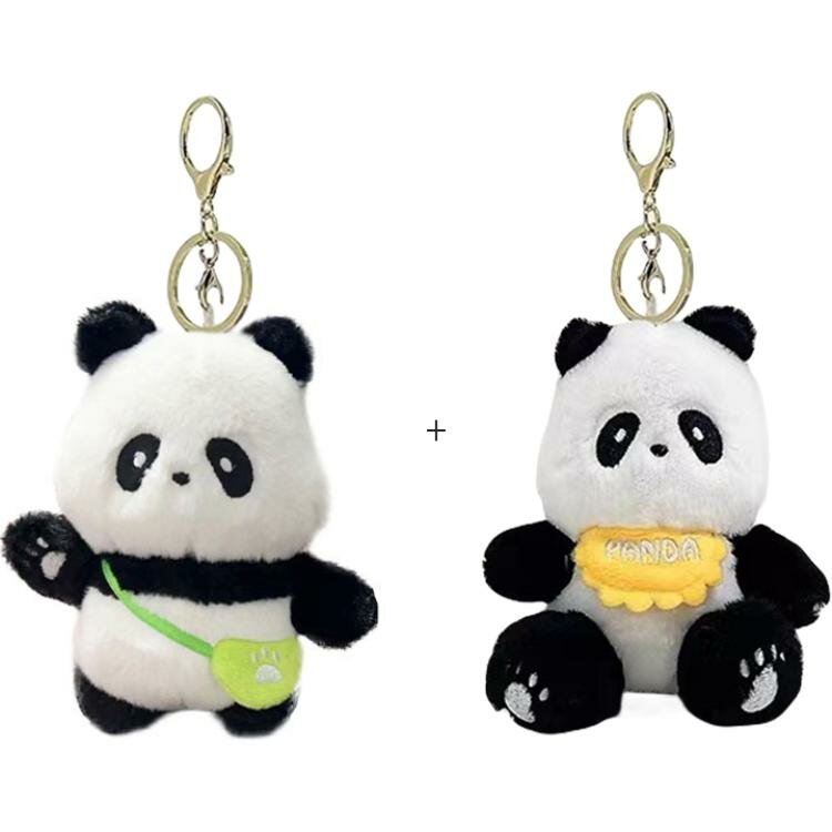 Плюшевая подвеска унисекс YIDIANCHAOWAN Panda Baby Charm для путешествий, 10 см, Panda Baby Charm, Travel+Dining