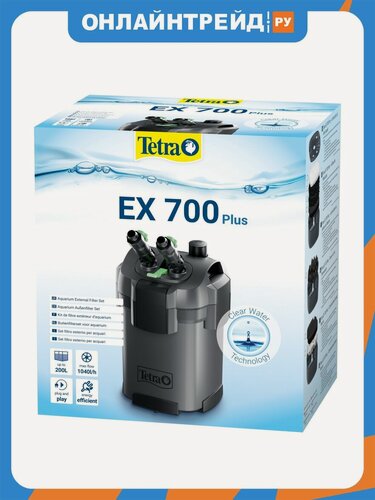 Изображение товара Внешний фильтр Tetra для аквариума EX700 plus, 1040л/ч, 7,5Вт, на 100-200л