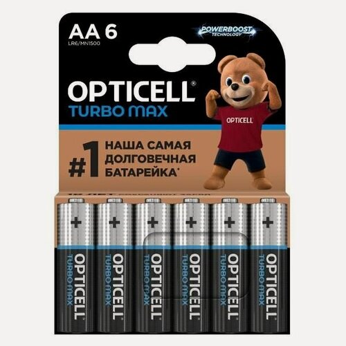 Изображение товара Батарея Opticell Turbo Max AA 6шт