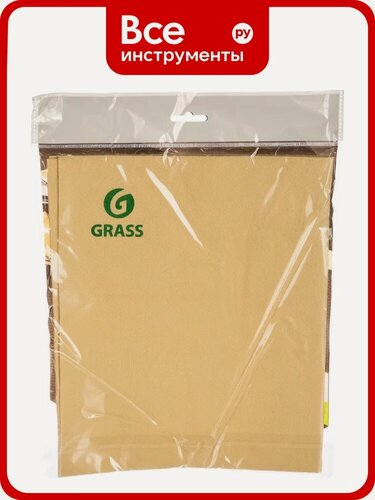 Изображение товара Салфетка замша Grass Алькантара IT-0322, бежевого цвета, из микроволокнистой замши, предназначена для ухода