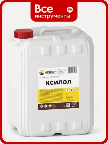 Изображение товара Ксилол Арикон канистра 10 л KSIL10 — растворитель для металлических поверхностей и масляных красок