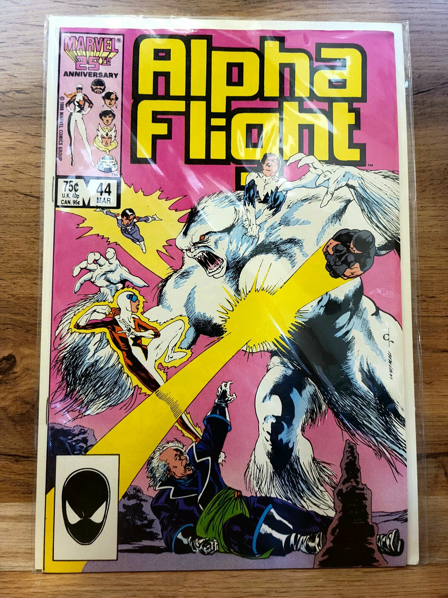 Ретро Комикс Alpha Flight #44. 1986 Год. Оригинал!