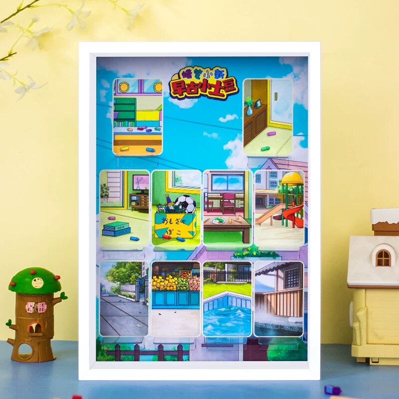 52TOYS Crayon Shin-chan Rannii Kartofel Frame Display Box - Beliy (Bez Figury)