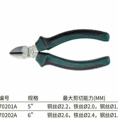 SATA 6-дюймовые профессиональные плоскогубцы с заостренным носиком 70202A точный инструмент для электропроводки и