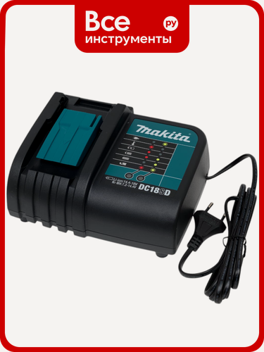 Изображение товара Зарядное, Makita, устройство Makita DC18SD (LXT 18В), картон 197002-6, 630570-1, используется