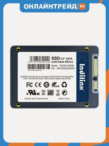 Изображение товара SSD диск Indilinx S325S, 240Гб, 2.5", SATA (IND-S325S240GX)