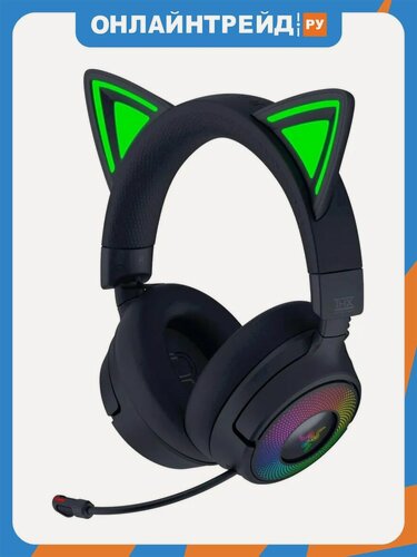 Изображение товара Игровые наушники Razer Kraken Kitty V3 Pro, беспроводные, черный