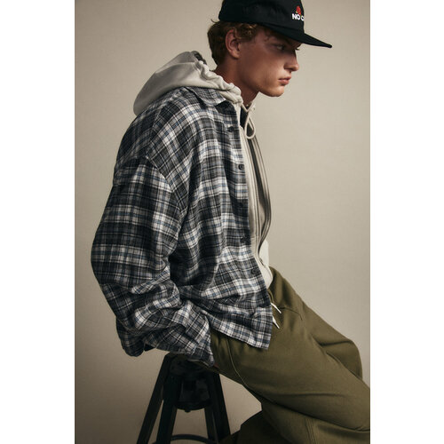 фото Рубашка befree casual, размер s, синий