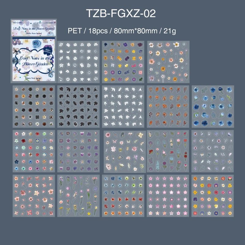Наклейки TZB-FGXZ-02 Retro Note Series