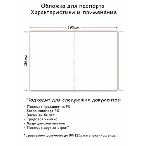 фото Обложка для паспорта nooto, белый