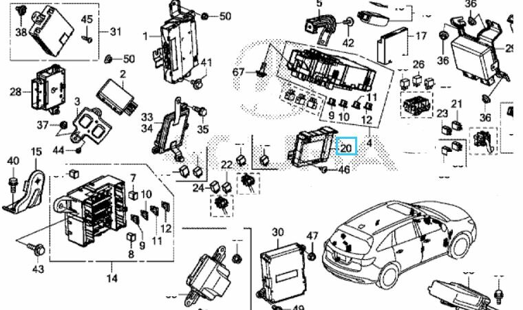Блок HFT (BLUETOOTH); Артикул Honda/Acura: 39770TZ5Y01 (Оригинал)