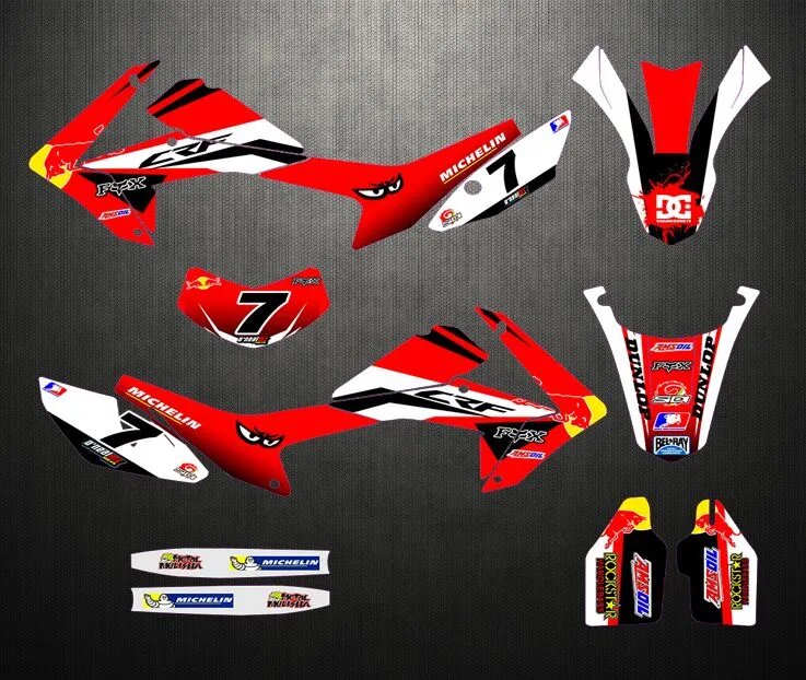 Использование графических пакетов HONDA 12-16 CRF250L 2012 2013 2014 2015 2016 Наклейка для мотоциклов