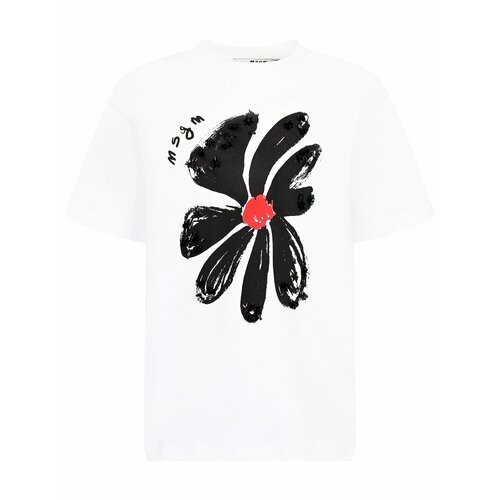фото Футболка msgm, размер 152, белый