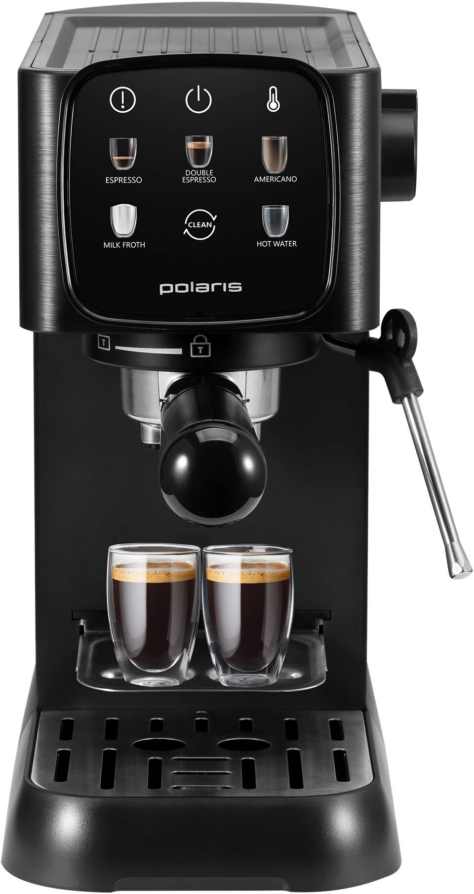 Кофеварка рожковая PCM 1551E Adore Crema 1500Вт черный