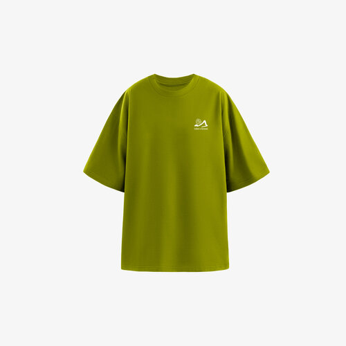 фото Футболка called a garment stone shapes, размер s, зеленый