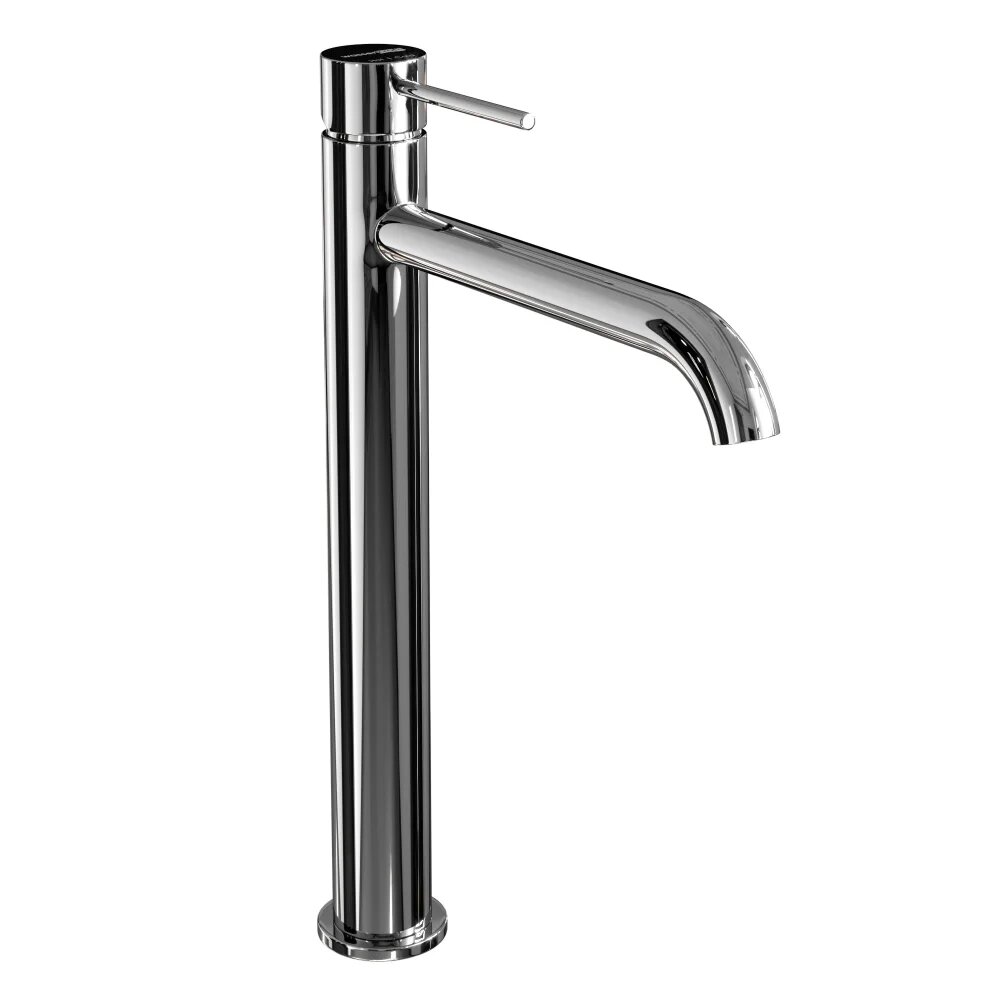 Смеситель для раковины Wasserkraft Нирс (Niers) 3003H хром, глянцевый, кран для ванной в раковину, из нержавеющей стали, рычажный, с керамическим картриджем