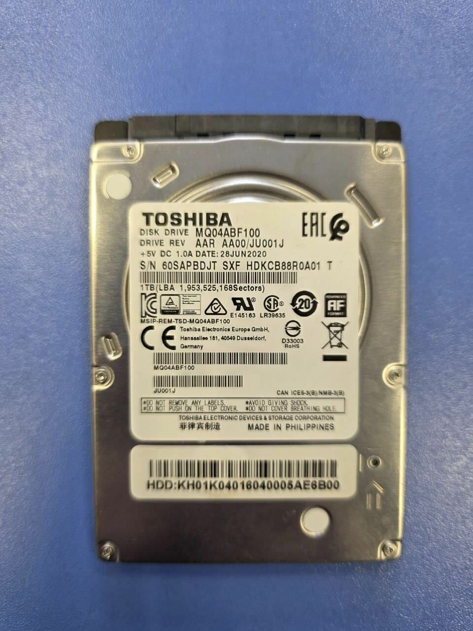 1 ТБ Жесткий диск Toshiba MQ04 Series MQ04ABF100