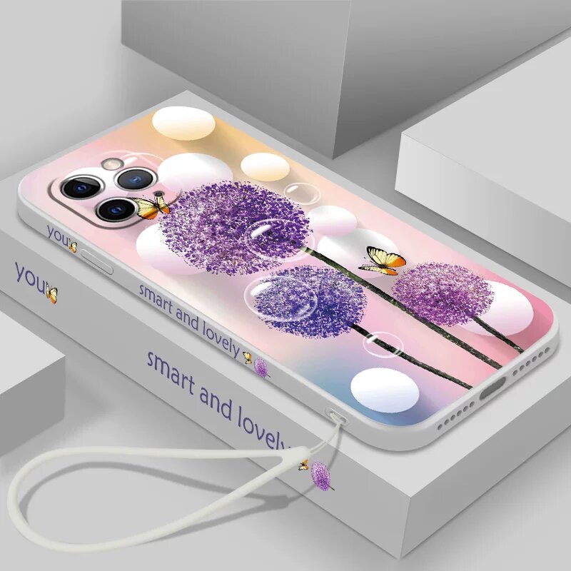 Жидкий силиконовый чехол для iPhone 11 Pro - Пудровый белый - Защита от ударов и скольжения