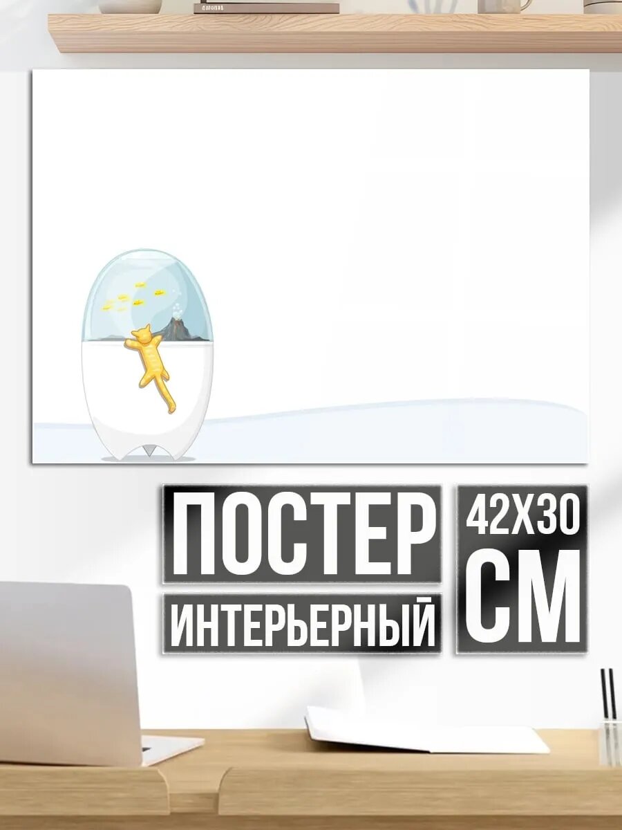 Плакат постер Человек в капсуле