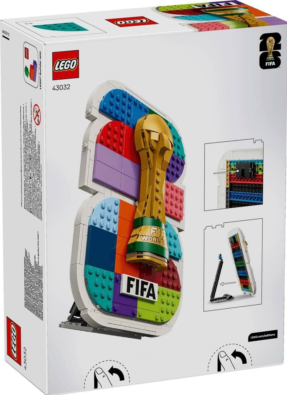 Конструктор LEGO Editions Эмблема чемпионата мира по футболу 2026 43032, 298 деталей