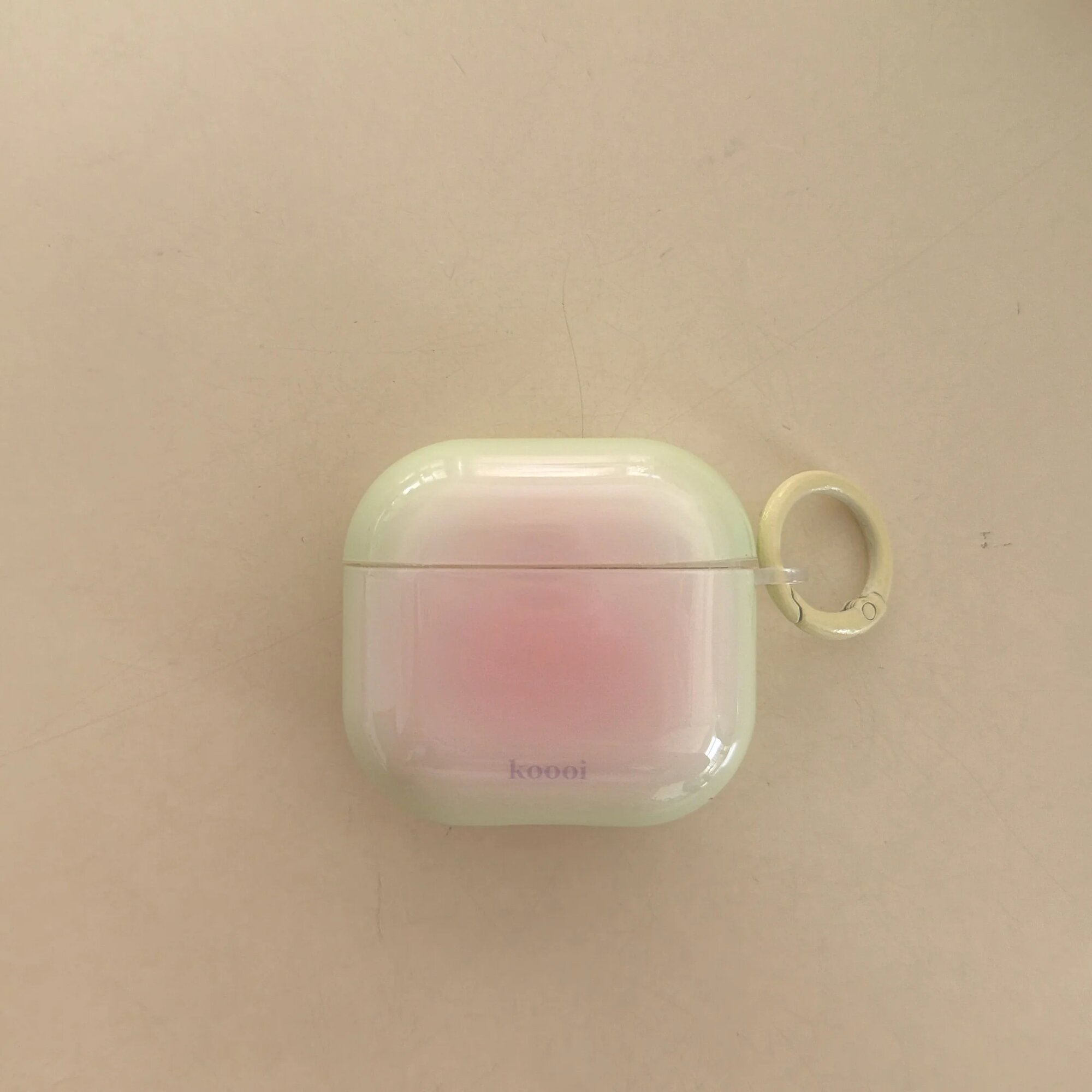 Чехол для наушников AirPods градиентный зеленый, синий, for airpods 4, Зеленый, Mint Colour