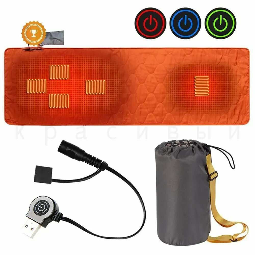 GM Уличный USB-обогреватель, спальный коврик, изоляция, кемпинг, спальный матрас
