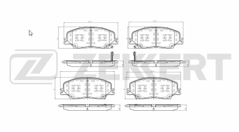 Колодки торм. диск. передн. Mazda BT-50 III, Isuzu D-Max, MU-X.