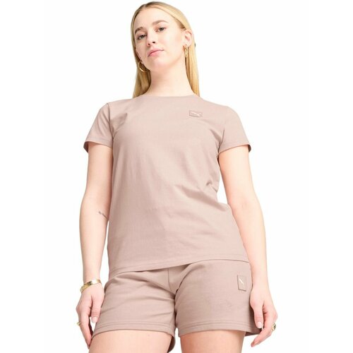 фото Футболка спортивная puma ess elevated tee, размер s, розовый