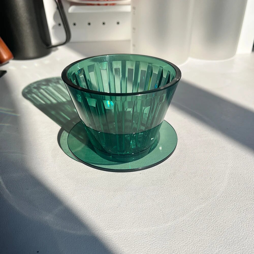 YRP B75 Crystal Eye Фильтровальный дриппер для кофе 1-2 чашки Изумрудный, green 1pcs