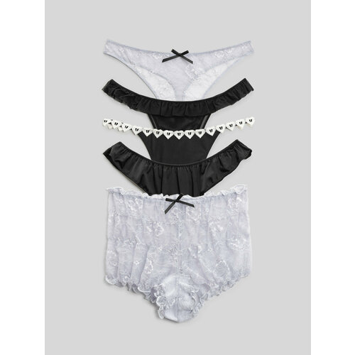 фото Трусы infinity lingerie, комплект из 5 шт., размер s, мультиколор