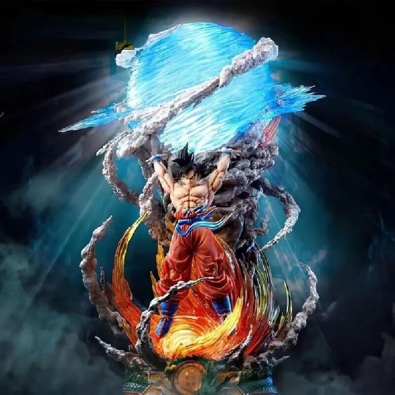 Фигурка Сон Гоку Драгон Болл Z (Dragon Ball Z) 23 см Супер Генки Дама, светящаяся коллекционная статуэтка-модель