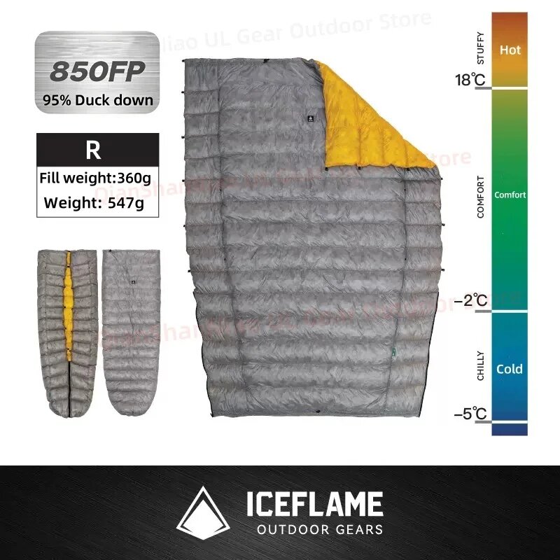 Ice flame NXT пуховое одеяло 850FP, цвет: NXT R