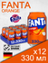 Fanta Orange, 0.33 л, 12 шт, классическая банка (газированный напиток Фанта Апел...