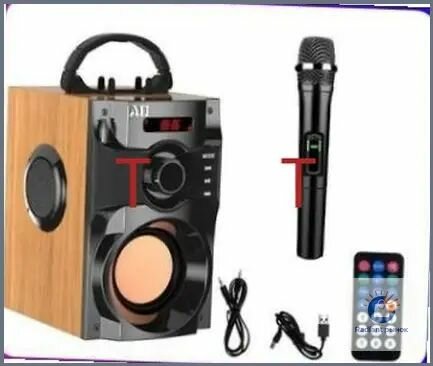 Портативная колонка с Bluetooth 4.0, поддержкой карт памяти и усиленными басами для телефона и ноутбука