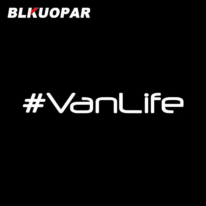 BLKUOPAR VAN LIFE автомобильные наклейки Индивидуальные Аниме ATV высечка Синий, White I, 15cm